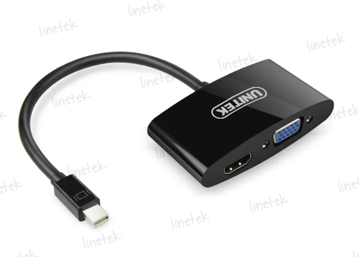 Mini DisplayPort to VGA+HDMI Converter