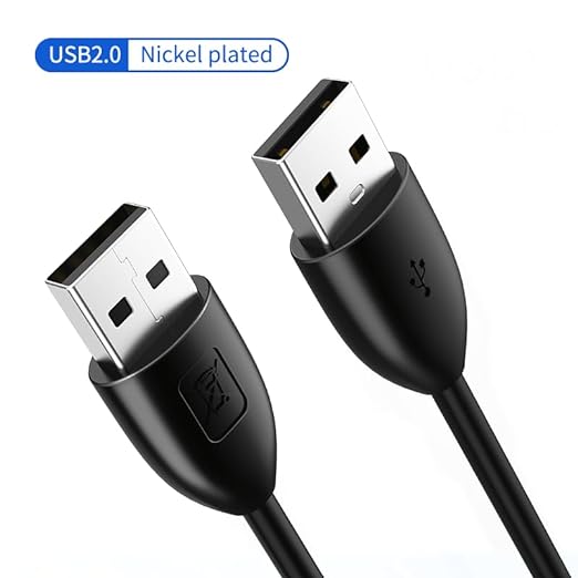 USB 2.0 AM-AM CABLE, BLACK