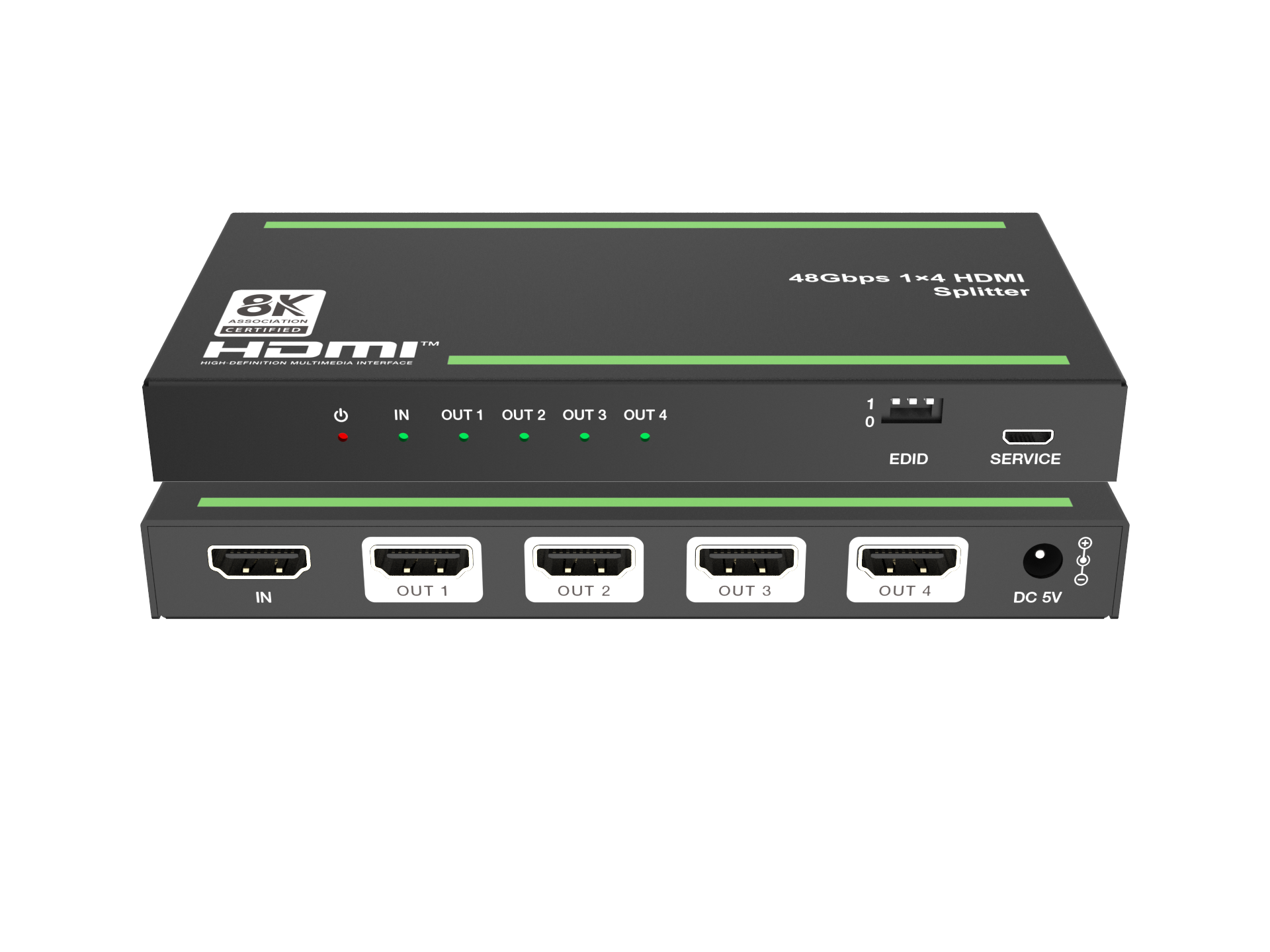 48Gbps 1x4 HDMI Splitter