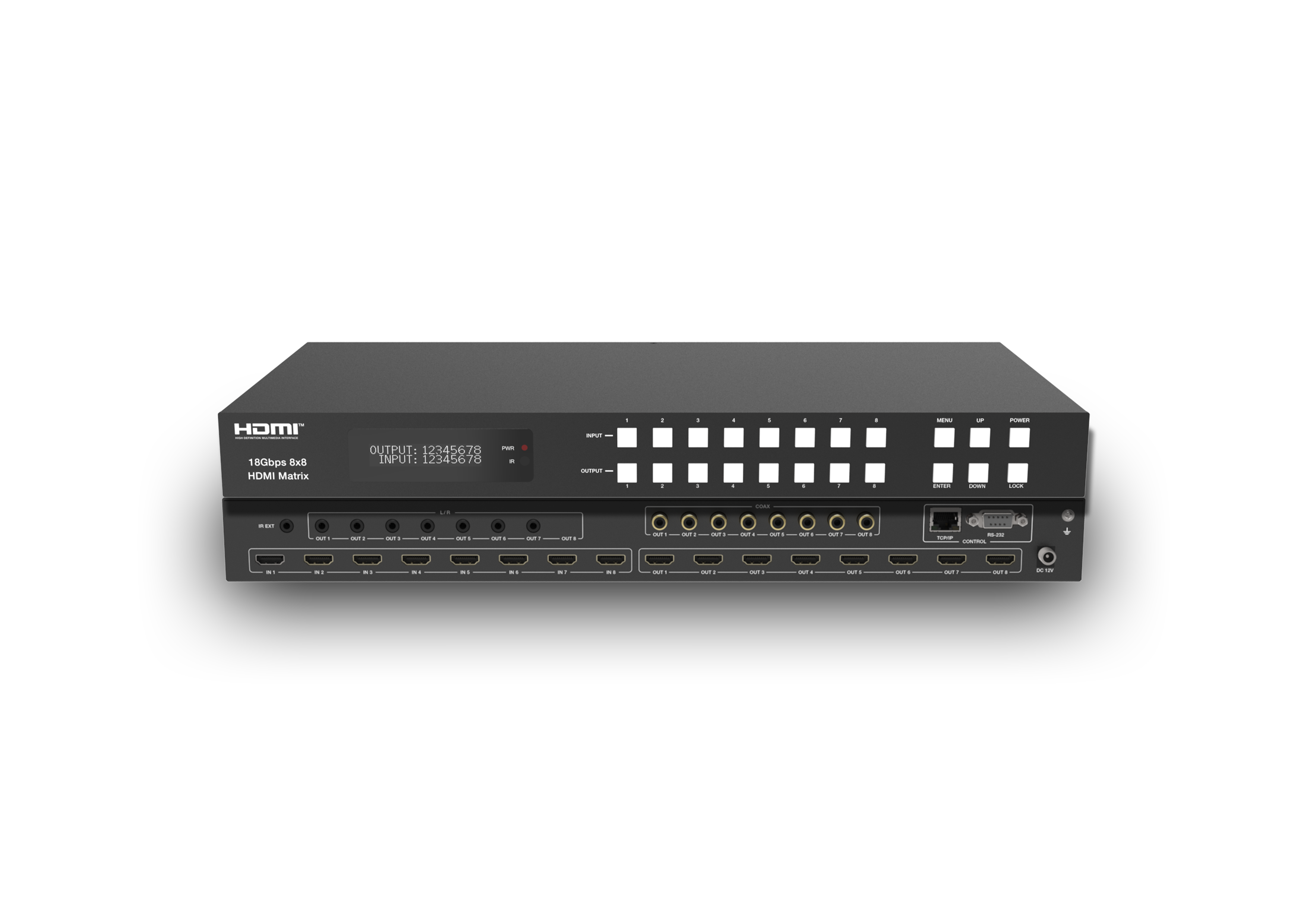 18Gbps 8x8 HDMI Matrix with ARC Function