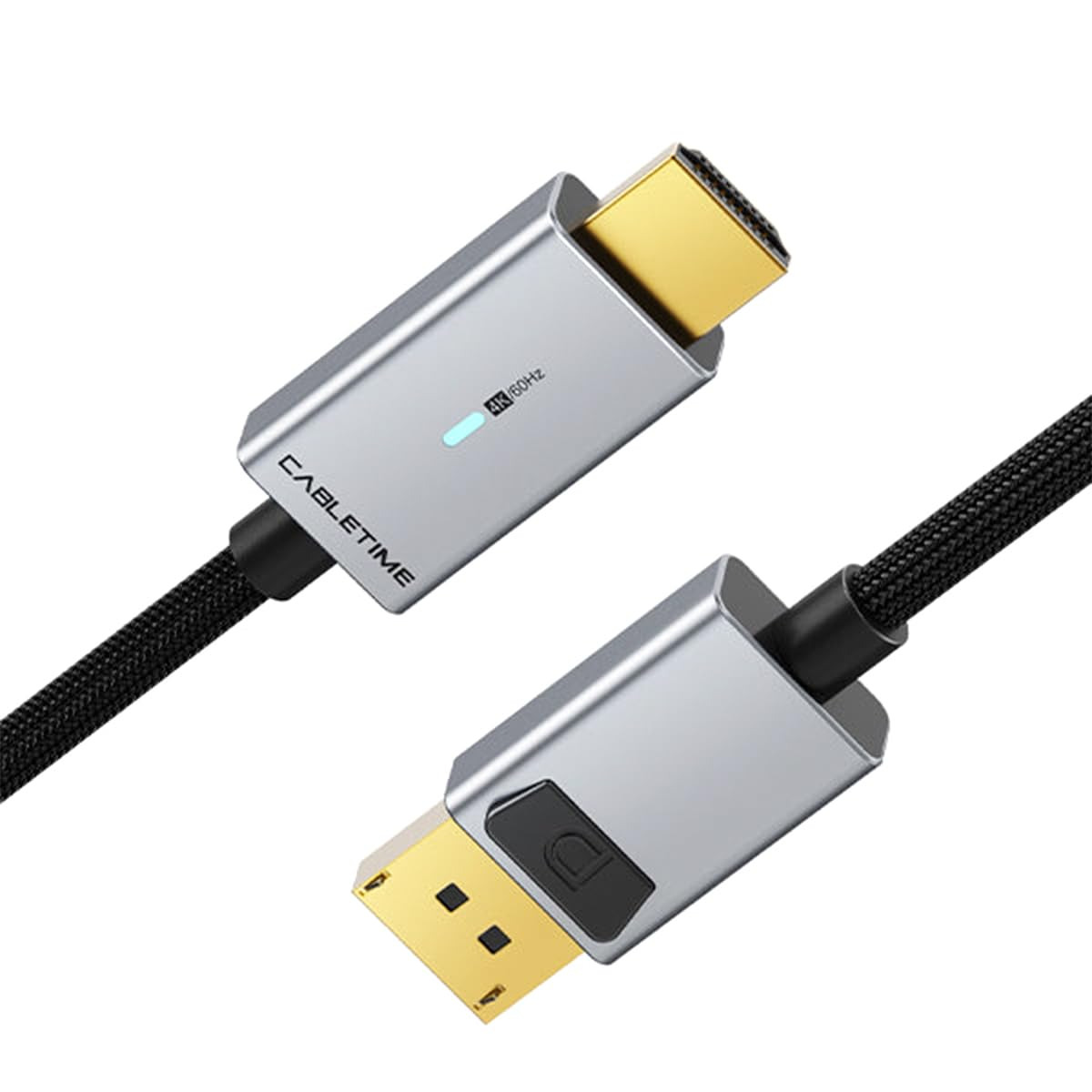 DisplayPort To HDMI Male To Male Cable 4K 60Hz,Supports up to 4K@60Hz