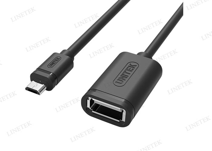 USB2.0 Micro-B (M) to USB-A (F) OTG Cable