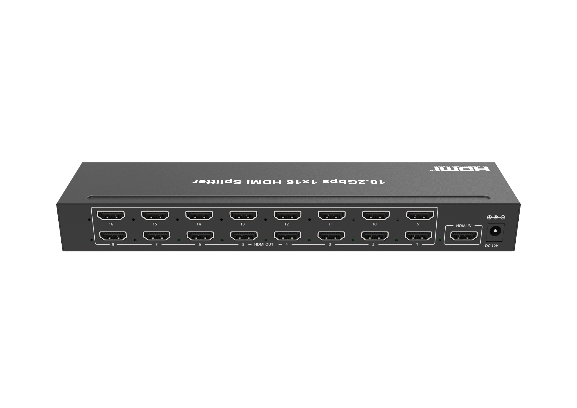 10.2Gbps 1×16 HDMI Splitter with EDID Management
