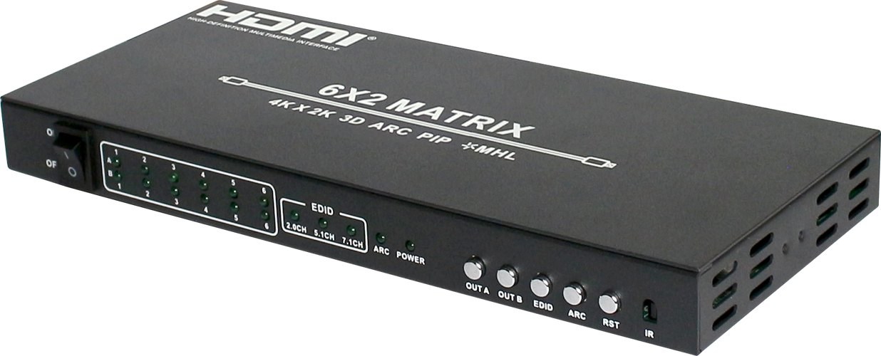 HDMI 1.4 Matrix 6×2