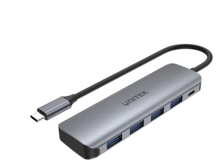 5-IN -1 USB -C HUB (USB 3.0 + MICRO USB CHARGING PORT